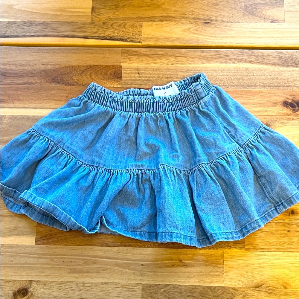 Old Navy Light Blue Ruffled Skirt
